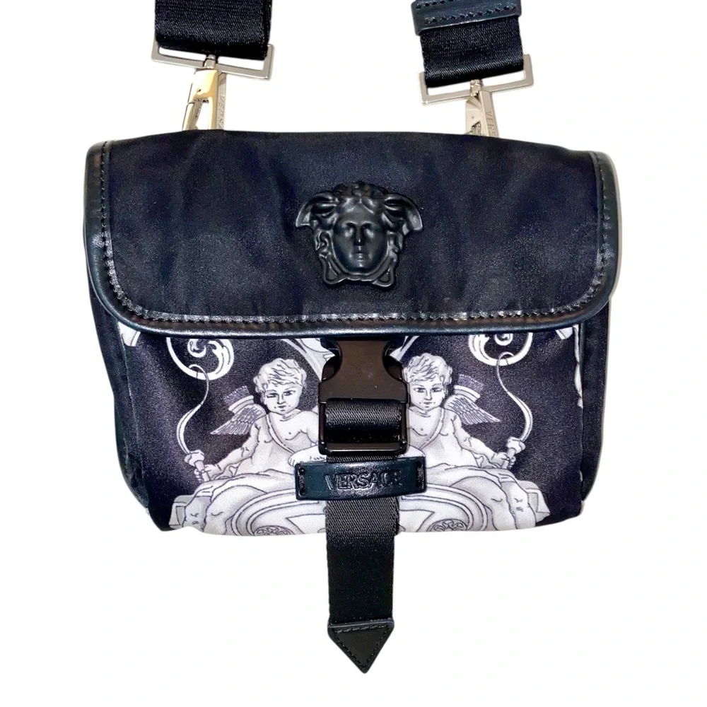 Versace Medusa Crossbody Bag Cherub Print - Picture 4 of 10
